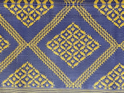 Image of MG Mats Multi Purpose Plastic Floor Mat Chatai (Multicolor, Multidesign) Pack of 1 Piece (4X6)