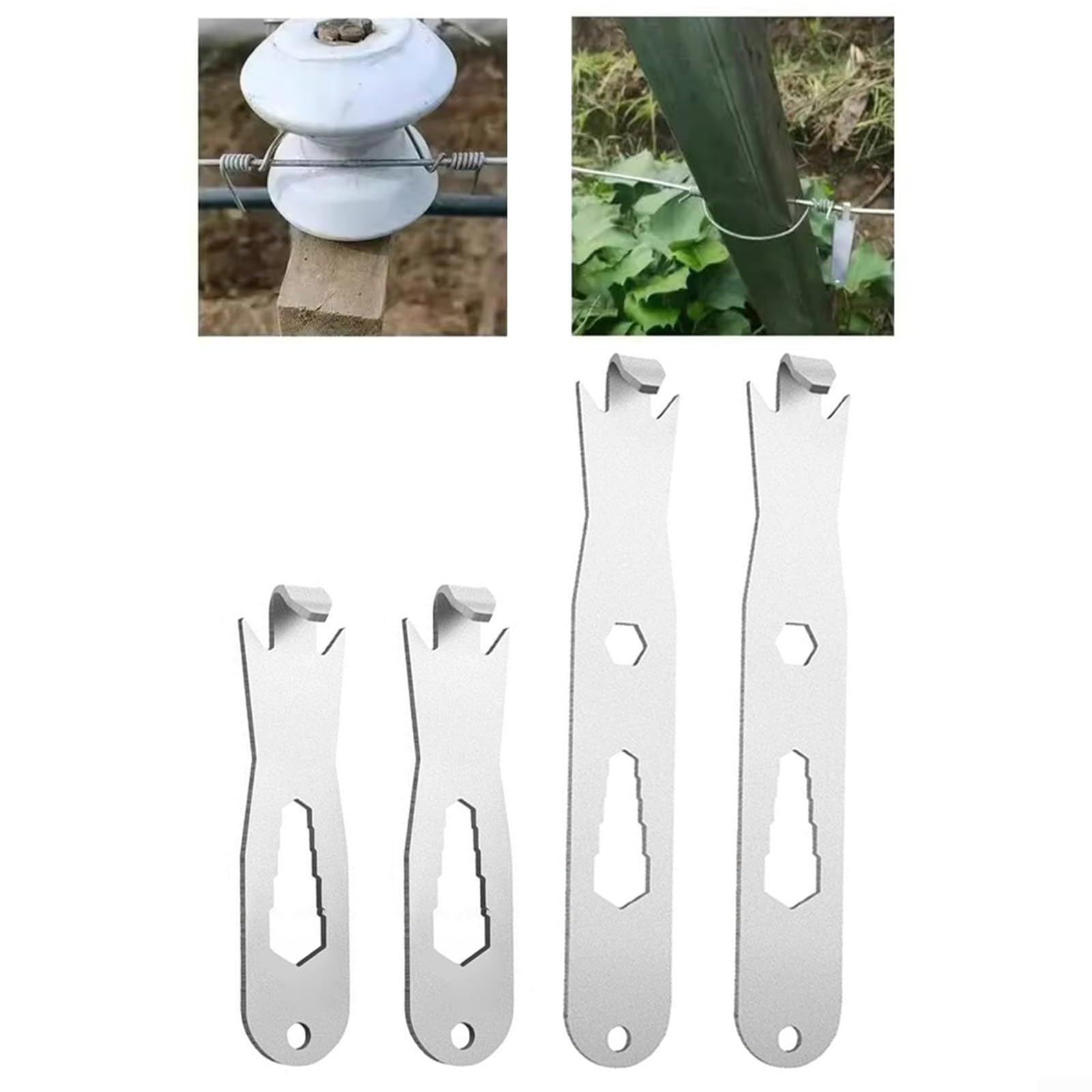 Twister de alambre profesional para hilo de acero eléctrico, para mano de acero inoxidable para reparación de cercas de granja y jardín (D)