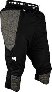 Pantalones de portero profesionales acolchados - para adultos y niños - Ropa de portero para entrenamiento y juego - Talla 128-XXL - Color negro
