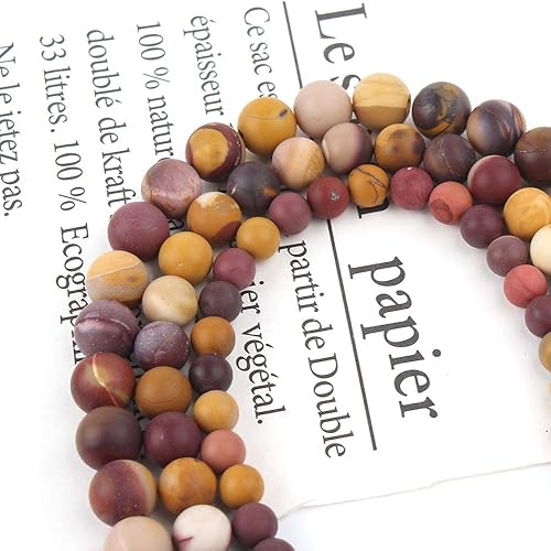 Vista 54 de Cuentas redondas de piedras preciosas naturales para hacer joyas, 15 pulgadas, 0.14, 0.21, 0.28, 0.35, 0.42 pulgadas, cuentas semipreciosas Piedra