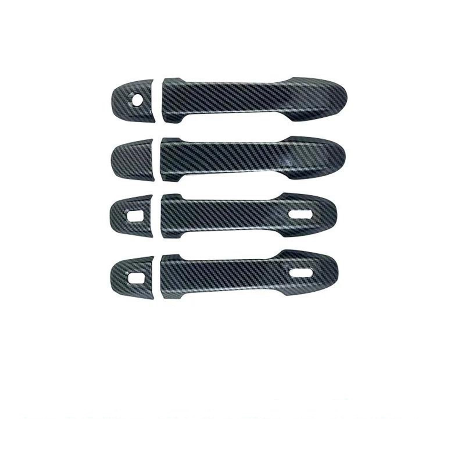 YSDSLS Door Handle Cover Trim Exterior Car Accessories Decoration for Toyota for Alphard 2015-2022(Carbon Fiber 2 Smart)