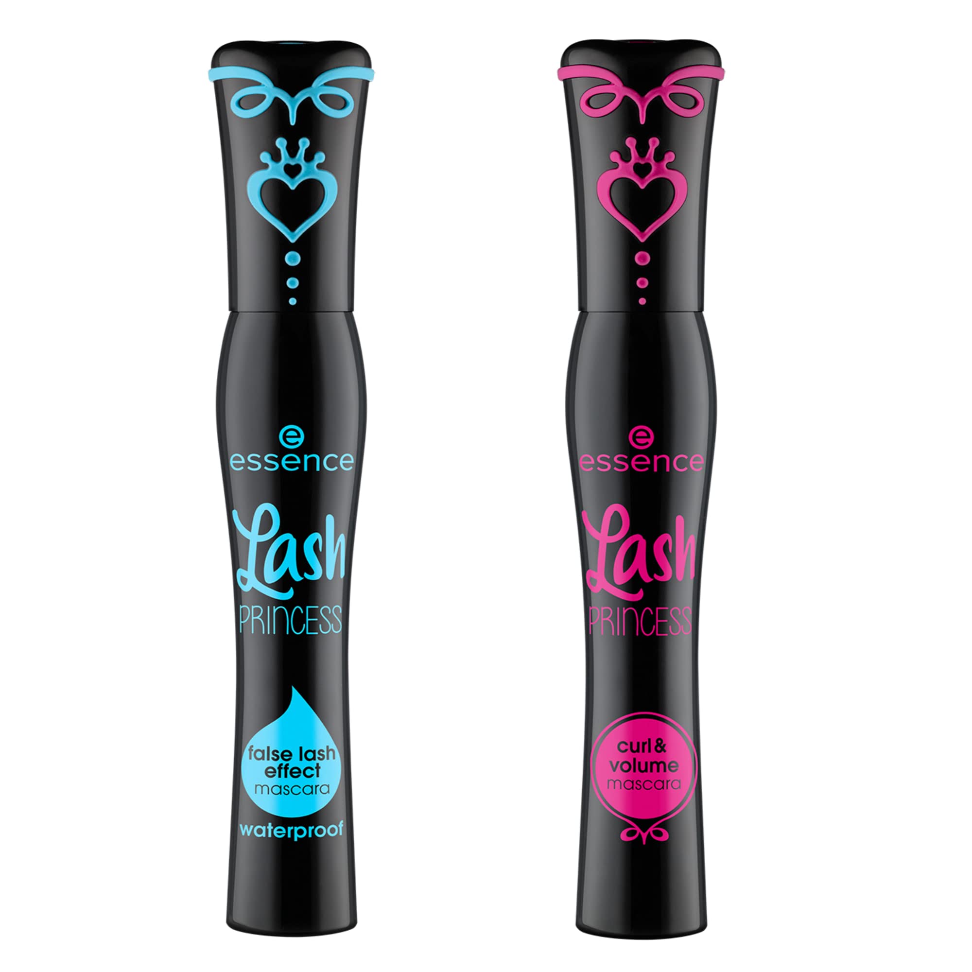 essence Lash Princess Waterproof & Curl Mascara Duo Bundle, Black