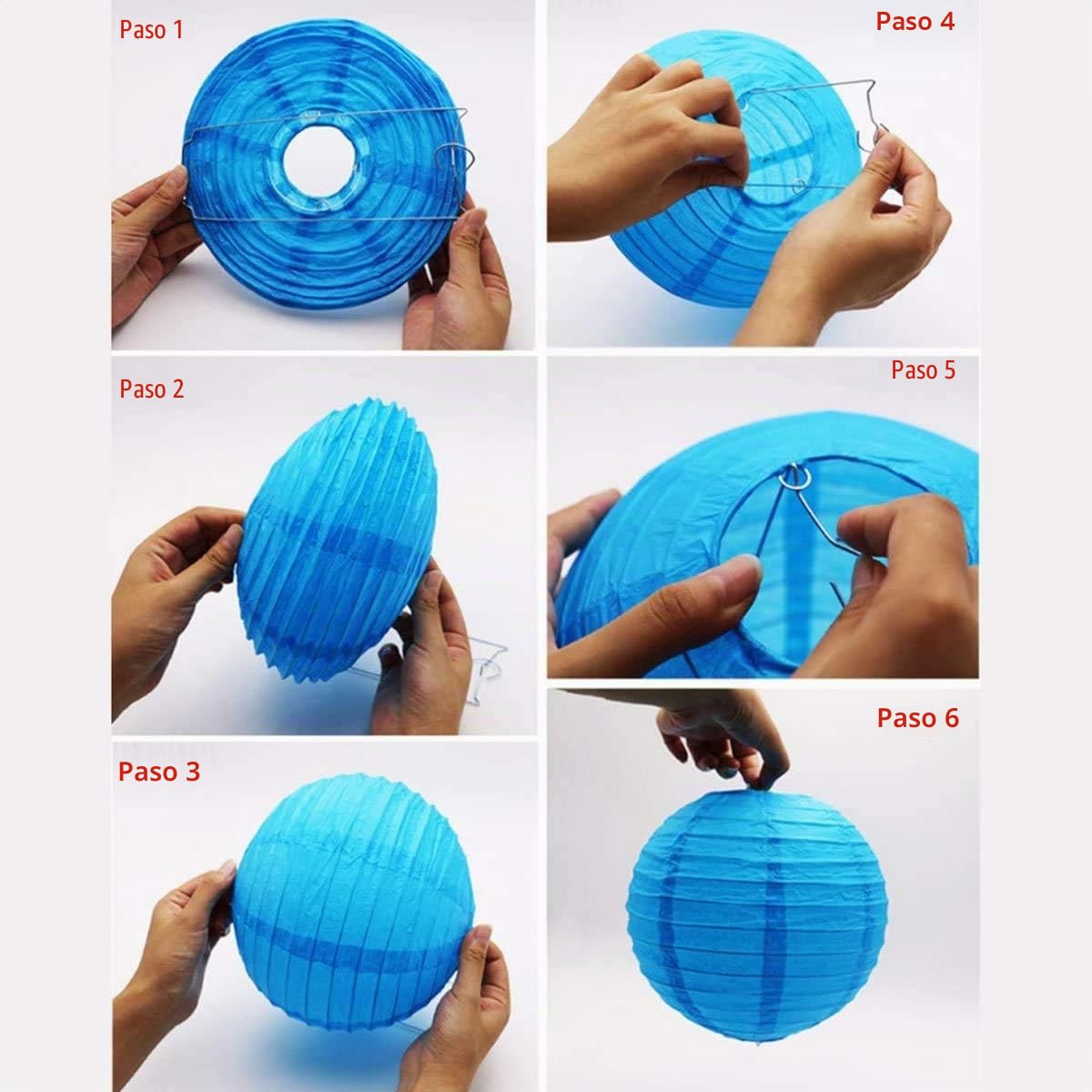 Jangostor 20 farolillos de papel redondos, farolillos de papel de colores, para bodas, cumpleaños, diferentes tamaños de 15, 20, 25, 30 cm (Muti)