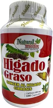 Higado Graso Suplemento Herbal con Alcachofa, Sangre de Drago y Boldo 100 Capsulas | Liver Support Supplement with Artichoke, Dragons Blood & Boldo 100 Capsules