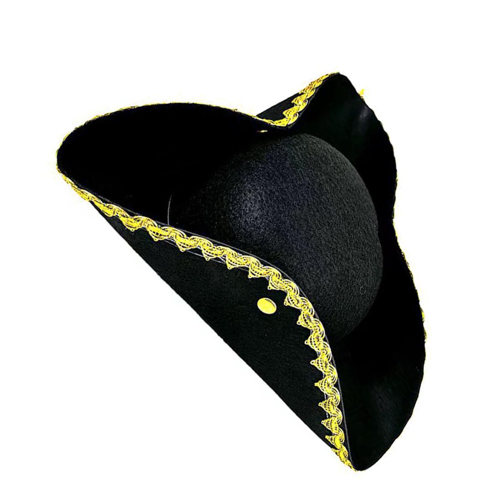 SZYDD Caribbeans Pirate Hat Adjustable Unisex Hat Skull Emblems Pirate Hat Costume Hat for Costume Parties and Role Playing Pirates of The Caribbean