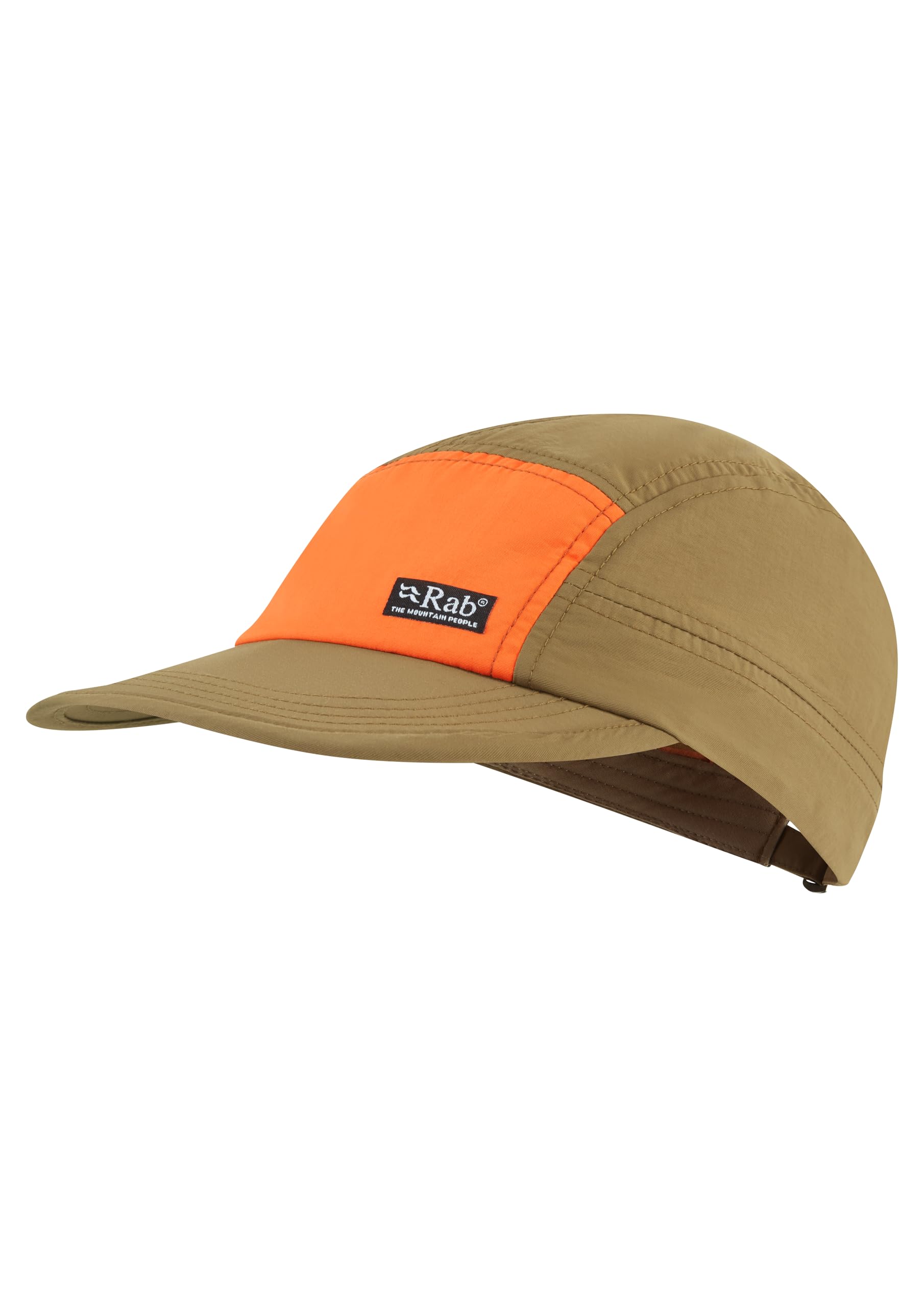 Rab Vista 5 Panel Cap - Lightweight Breathable Hat for Trail Running & Hiking - Oak/Dark Melba - One Size