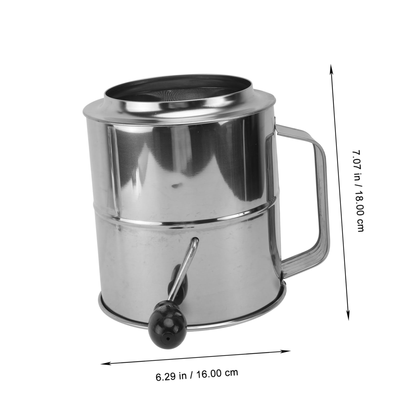 ABOOFAN 1Pc Handheld Flour Sifter Capacity Stainless Steel Sieve Tool for Baking Fine Mesh Strainer for Cocoa Cake Seasoning and Baking Powder Easy to Use Home Kitchen Gadget