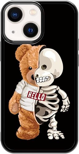 Miniatura 9 de FANXI Funda de teléfono para perros compatible con iPhone 13 Mini de 5.4 pulgadas, funda protectora a prueba de golpes de aluminio TPU de aluminio