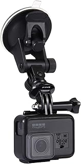 PULUZ Car Suction Cup Mount with Screw & Tripod Mount Adapter & Storage Bag for GoPro HERO10 Black / HERO9 Black / HERO8 Black /HERO7 /6/5, DJI Osmo Action, and Other Action Cameras