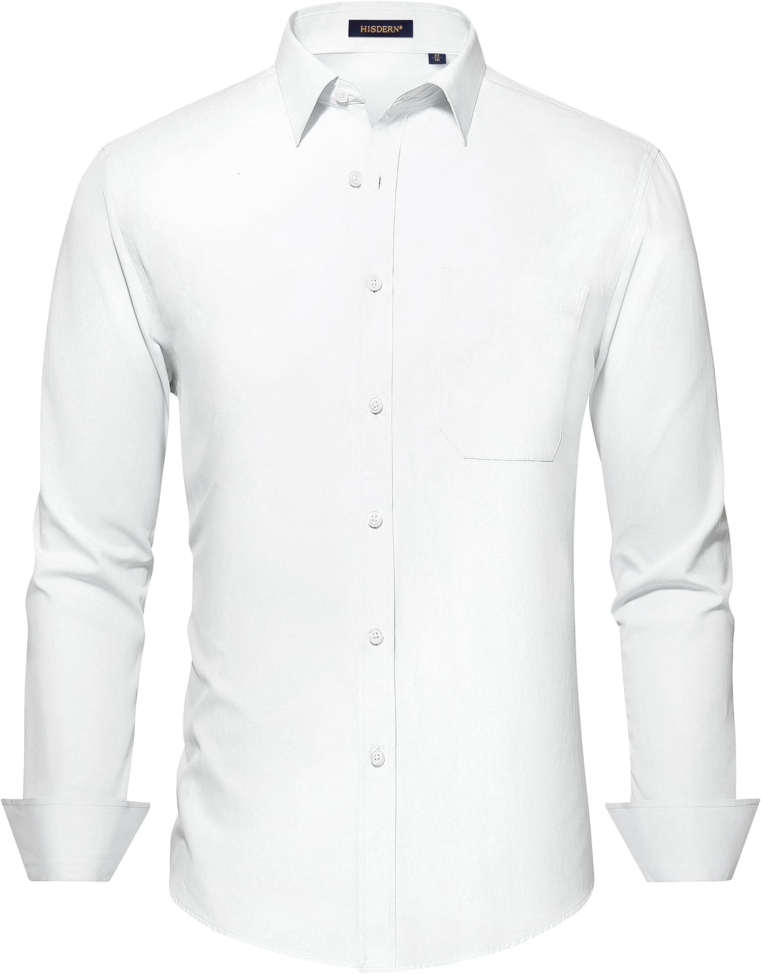 Mens Dress Shirts Long Sleeve Button Down Casual Shirts for Men Inner Contrast Formal Business Tuxedo Wedding Shirt