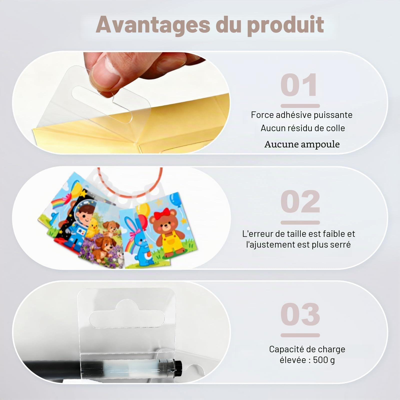 Porte-Cartes avec 100 Languettes Autocollantes et 10 Anneaux Métalliques, Compatible avec Porte-Cartes de Chariot Yoto, Organisateur de Voyage pour Enfants, Compatible avec Accessoires Yoto