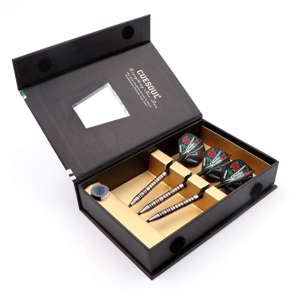 CUESOUL Jazz-Metal 23g 90% Tungsten Steel Tip Darts with ROST Integrated Dart Flights