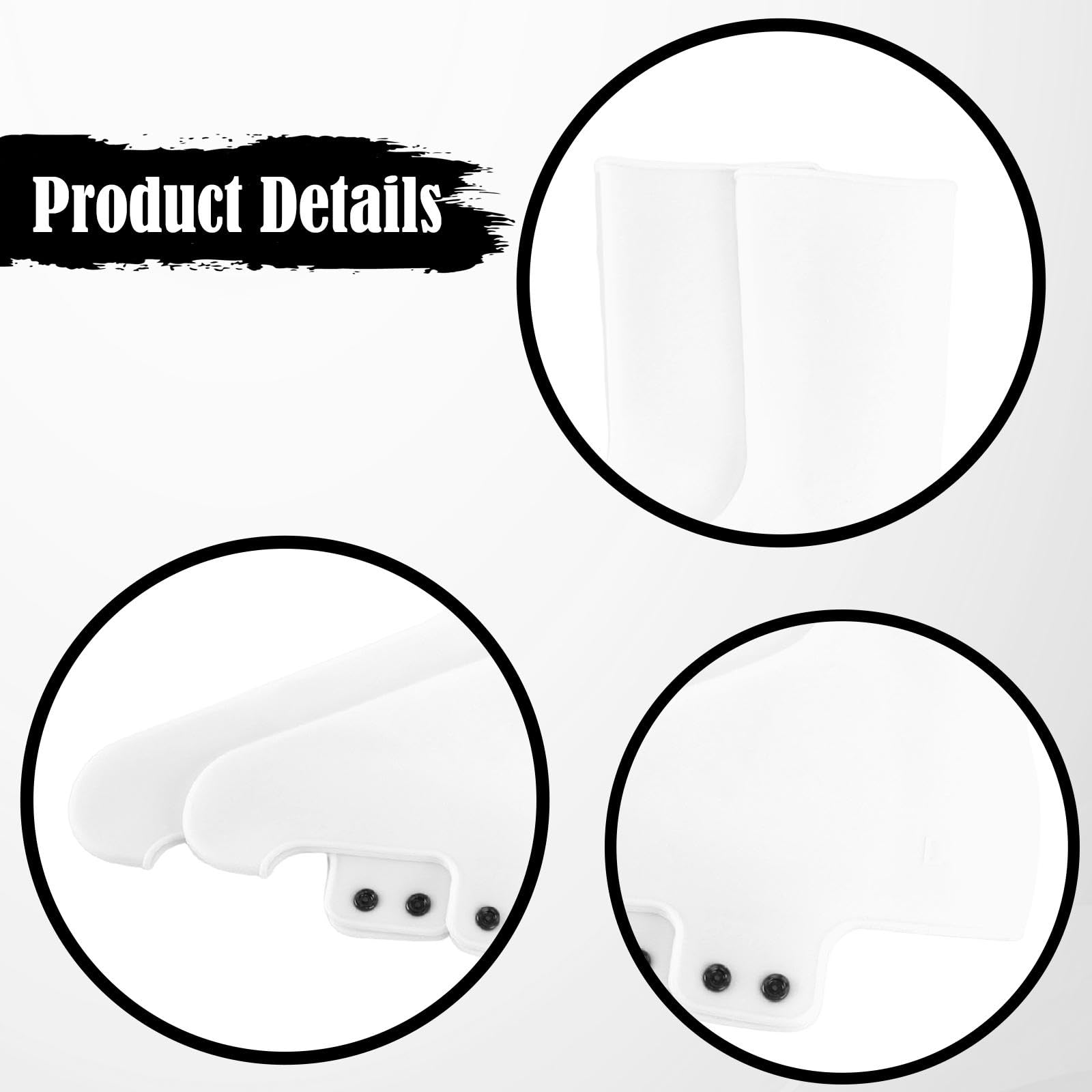 Generic Lot de 2 Couvre-chaussures de Cyclisme, Couvre-chaussures de Vélo Imperméables, Couvre-chaussures de Professionnels En Silicone pour Chaussures, Blanc M