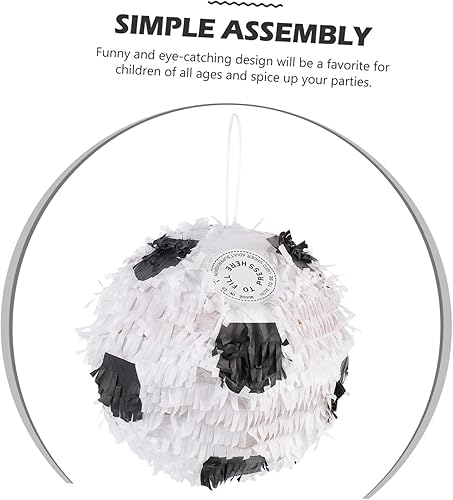 Miniatura 8 de Piñata de fútbol para niños, decoración deportiva de fútbol para niños, decoración de patrón de fútbol, piñata, forma de fútbol, piñata, piñata de
