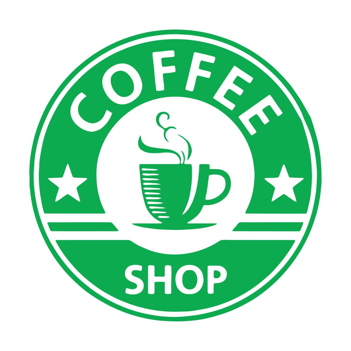 Lzhouting Wall Stickers 5976 Coffee Cup Shop Wall Sticker Cup Pattern Sign For Coffee Shop Cafe Window Glass Decoration Removable Vinyl Wall Decals Large - 56X56cm