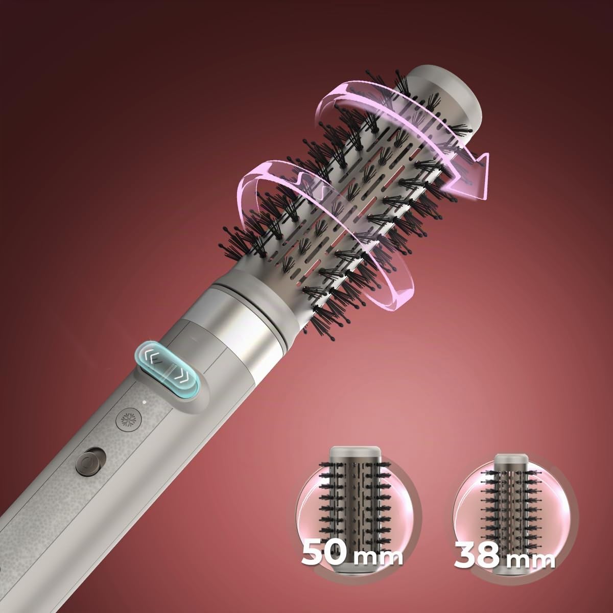 Cecotec Styler - Capelli modellanti multifunzionali, 8 teste CeramicCare 8in1, AirGlisse Gyro. 1500 W, Liscio, Modo e Fibbia, Motore Brushless, Funzione Rotante e Rivestimento Ceramica e Cheratina