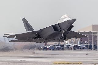 Posterazzi A F-22 Raptor of the U.S launches from Nellis Air Force Base Nevada Poster Print, (17 x 11)