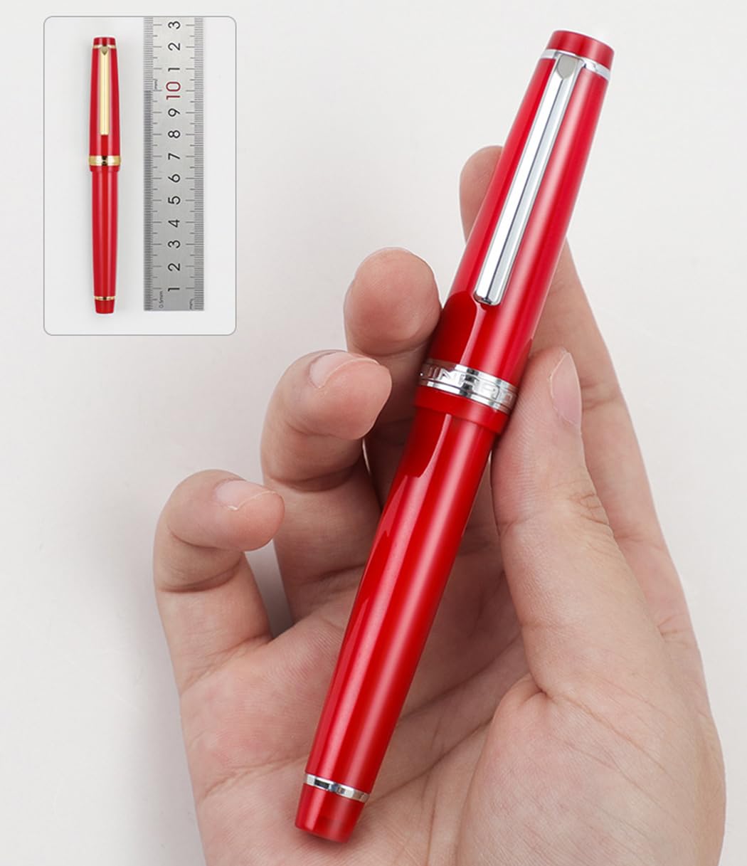 Ranvi 3 PCS Jinhao 82 Acrylic Fountain Pen, Iridium Fine Nib with Ink Converter - Image 2