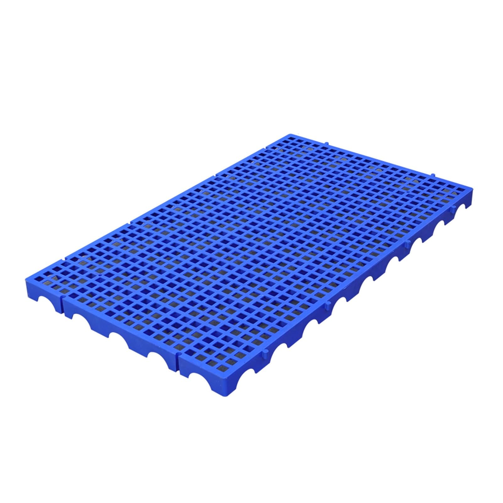 Palettes logistiques en Plastique, palettes en Plastique ventilées et Respirantes, Panneaux de Palette en polyéthylène, présentoirs pour supermarchés (Bleu 39,4 x 23,6 x 2 Pouces, 2 pièces)