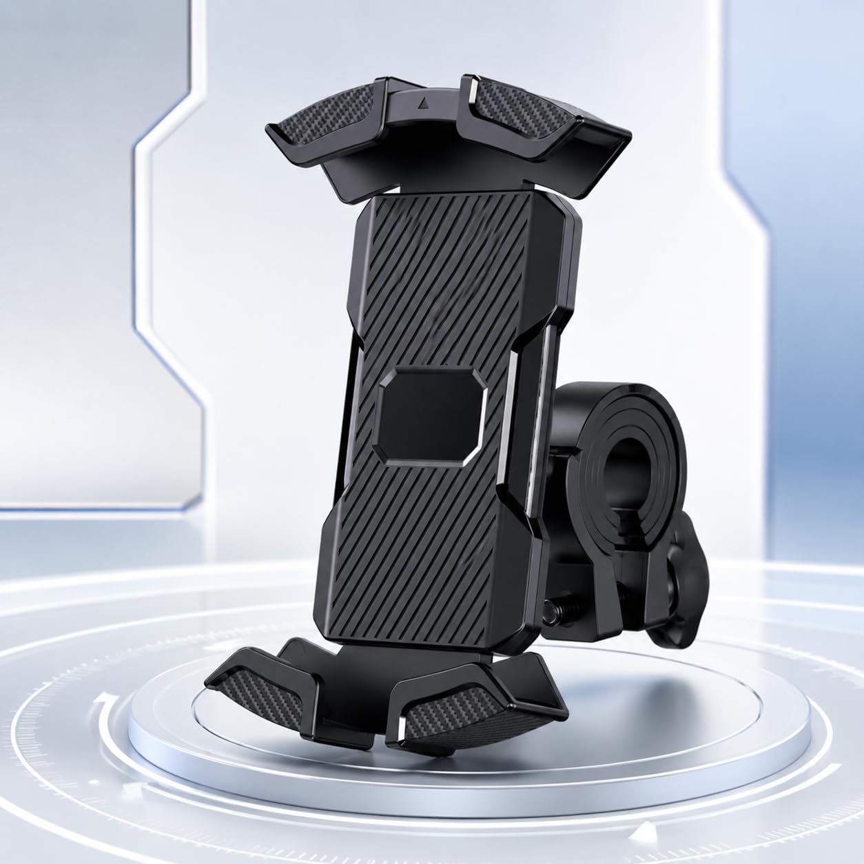 Beyerwerk VeloGrip Fahrrad-Handyhalterung 360 Grad Drehbar Universelle Lenker Smartphone Halterung Für 4,7 Bis 6,8 Zoll Geräte Sicherer Halt Beim Radfahren (2 Stück)