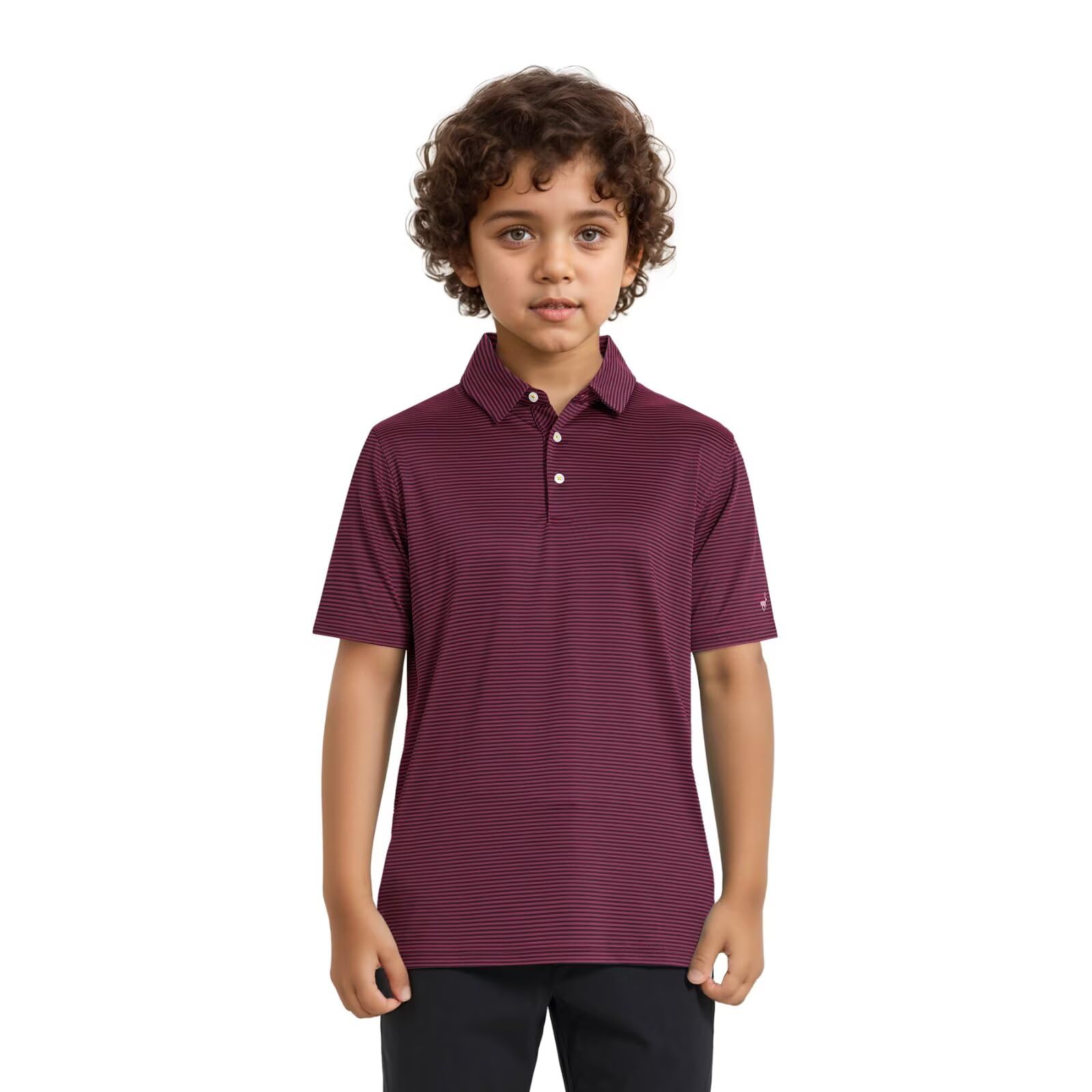 Camisa de golf para hombre, absorbe la humedad, ajuste seco, rendimiento deportivo, manga corta, a rayas, polo de golf para hombre