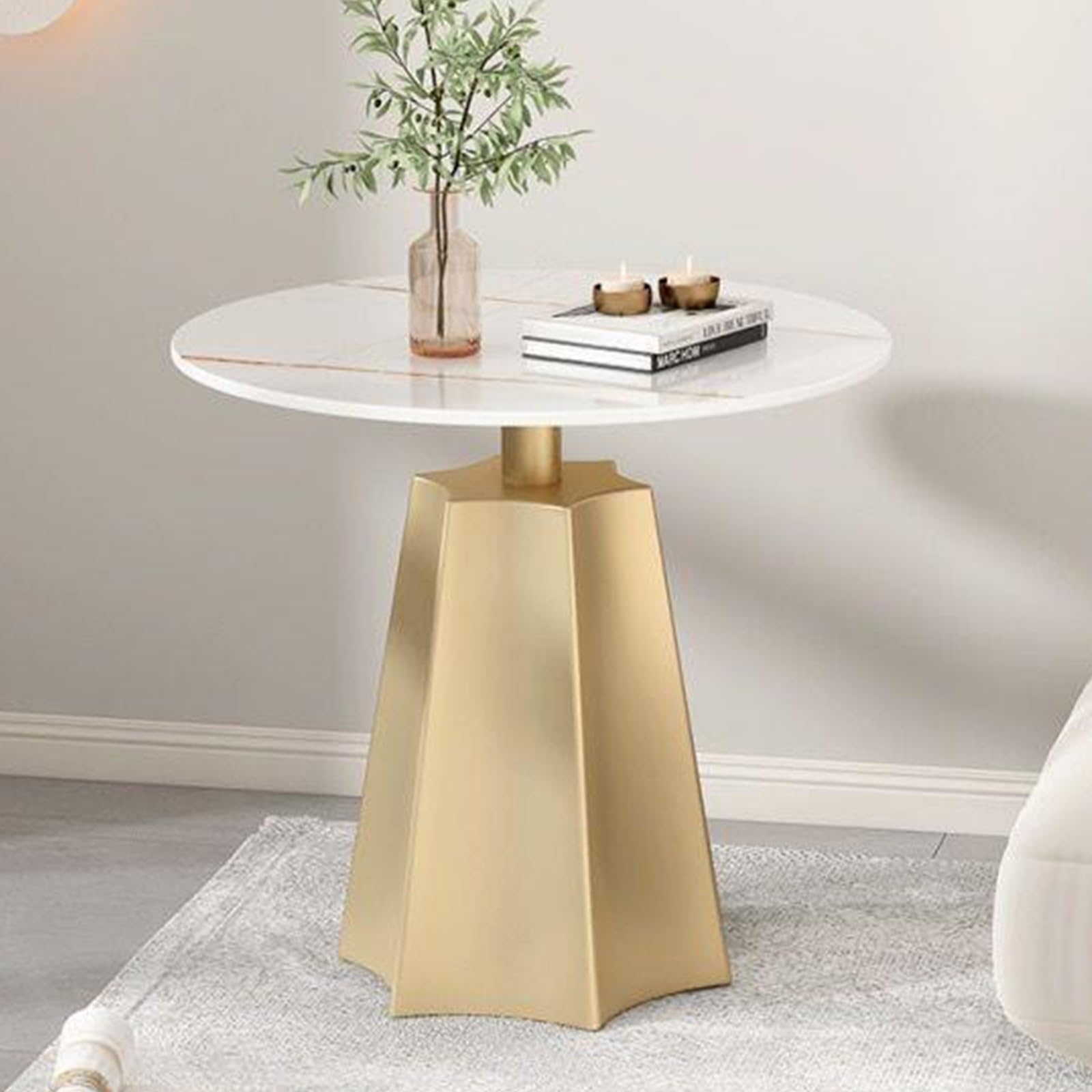 Amazon.com: GMBAYUE Round Side Table, Sofa End Table, Coffee End