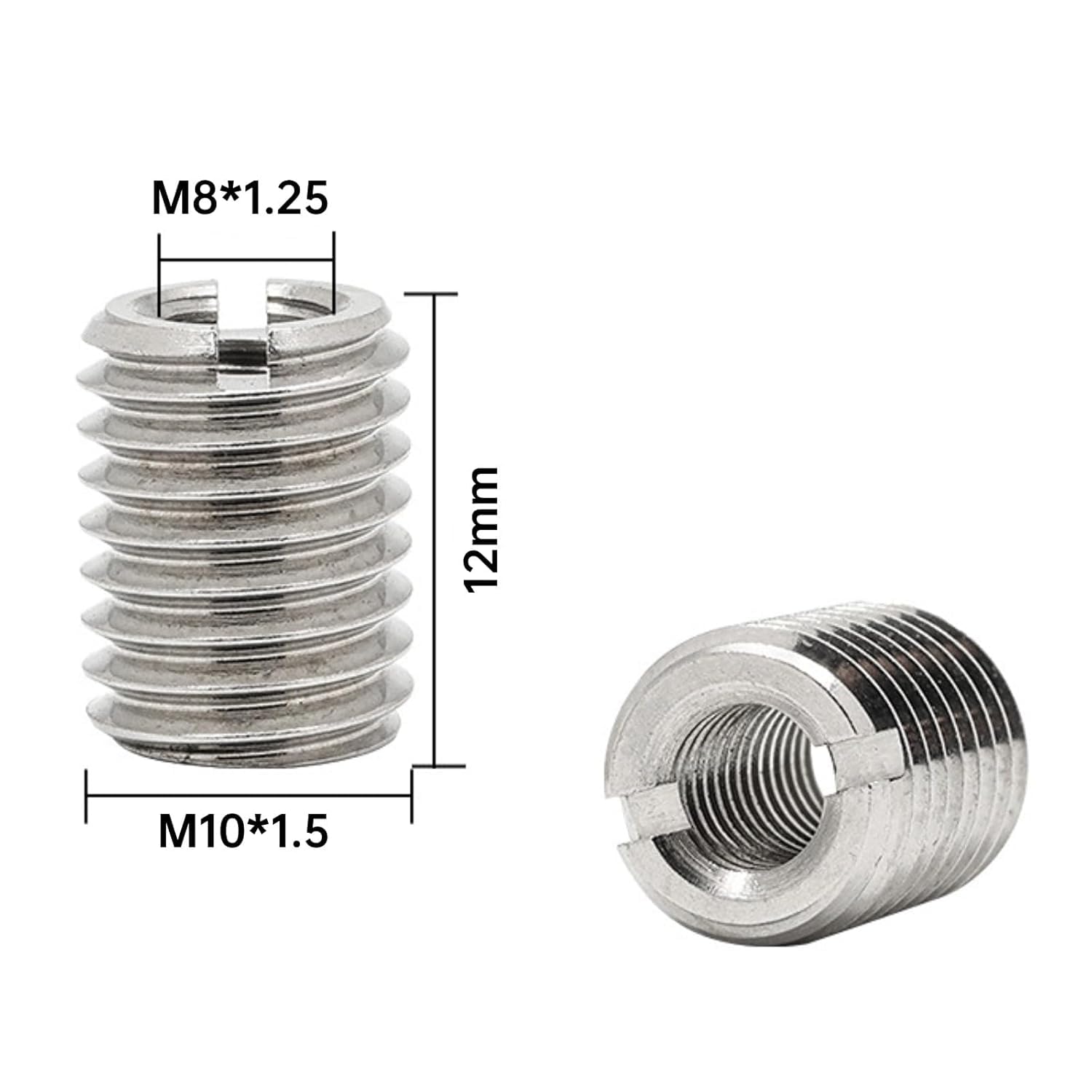 Aazon.co: 1/4" .25" In Inch NPT 316 Stainless Steel Threaded Half - Foto 12