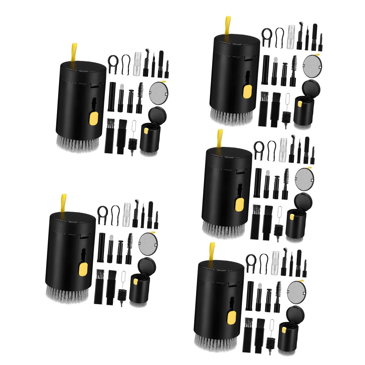 Hemobllo 5juegos Kit De Limpieza Multifuncional para Dispositivos Electrónicos Incluye Cepillo para Auriculares Limpieza De Lentes Teclado y Laptop Diseño Compacto y Portátil para