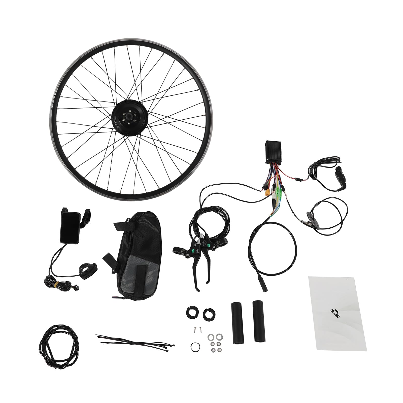 36V 250W Kit di conversione per E-Bike, kit di conversione per bicicletta elettrica con display LCD, 5 marce, kit di conversione per bicicletta elettrica con cruise control, motore elettrico per