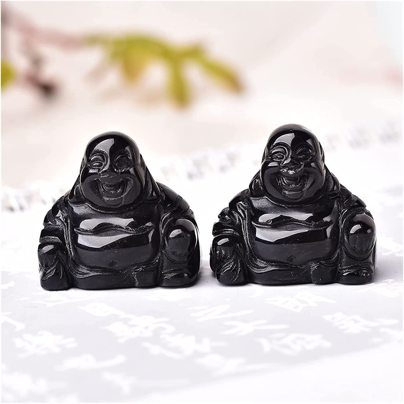Bouddha Maitreya en obsidienne, le cadeau spirituel idéal pour proche
