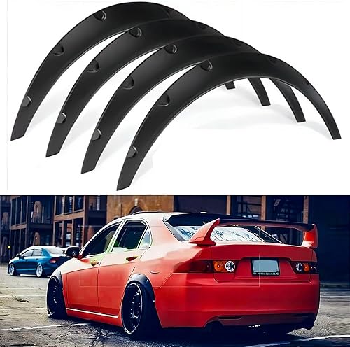 Miniatura 1 de 4 unidades de 3.5 pulgadas35.039 in universal flexible guardabarros de coche para arcos de rueda de cuerpo extra ancho