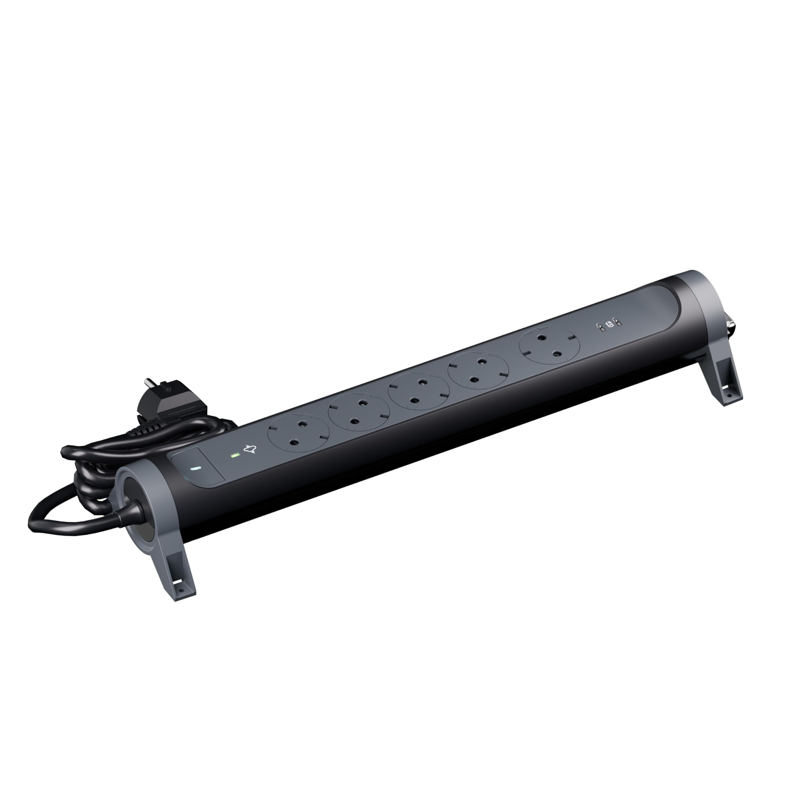 LEGRAND Regleta de enchufes con protección contra sobretensión, con Interruptor, Base múltiple con 6 Tomas de Corriente, Cable de 1,5 m, Color Blanco/Gris Oscuro 694509 — view 25