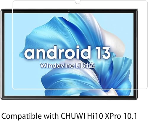 Miniatura 2 de Walieoka - Protector de pantalla compatible con CHUWI Hi10 XPro de 10.1 pulgadas, película protectora de vidrio templado de dureza 9H, resistente a