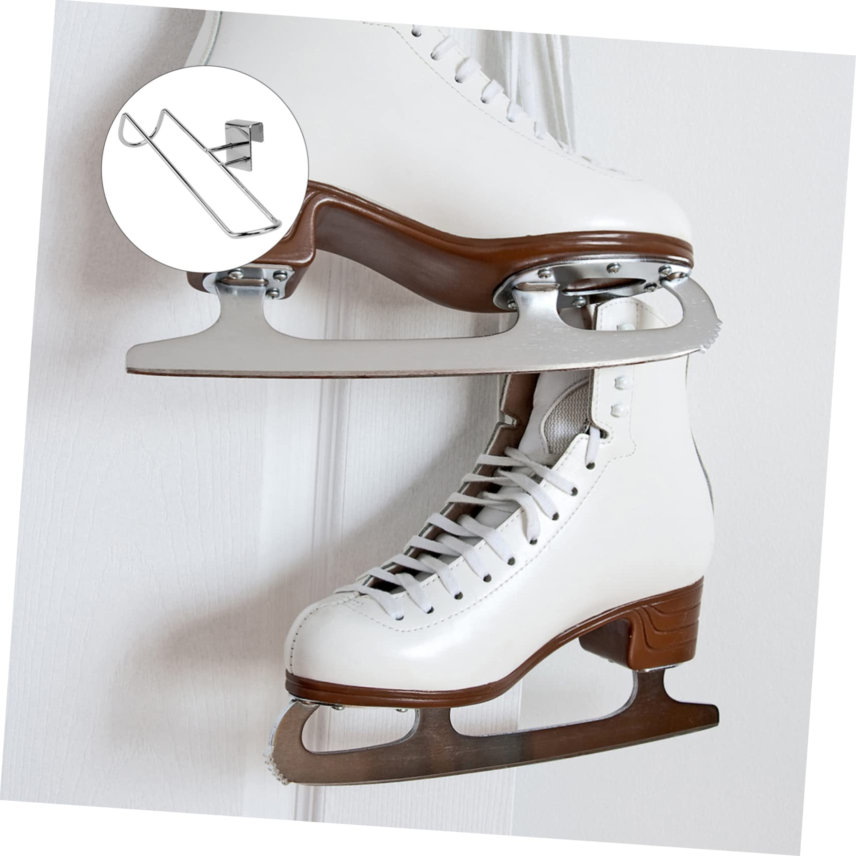 WOONEKY 2stücke Wandmontage Schlittschuhhalter Robuster Skates Display Stand Für Rollschuhe Und Eisschuhe Aufbewahrung Und Präsentation Zuhause Geschäften Und Ausstellungen Spielzeug