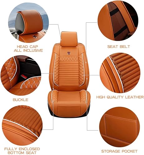 Miniatura 5 de Funda de asiento delantero y trasero para Toyota RAV4 2001-2025, protectores de asiento de banco dividido delantero y trasero, antideslizantes y