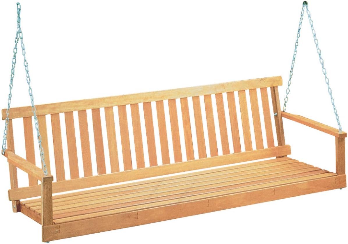 Jack Post Jennings Traditional 4-Foot Swing Seat with Chains in Unfinished hardwood