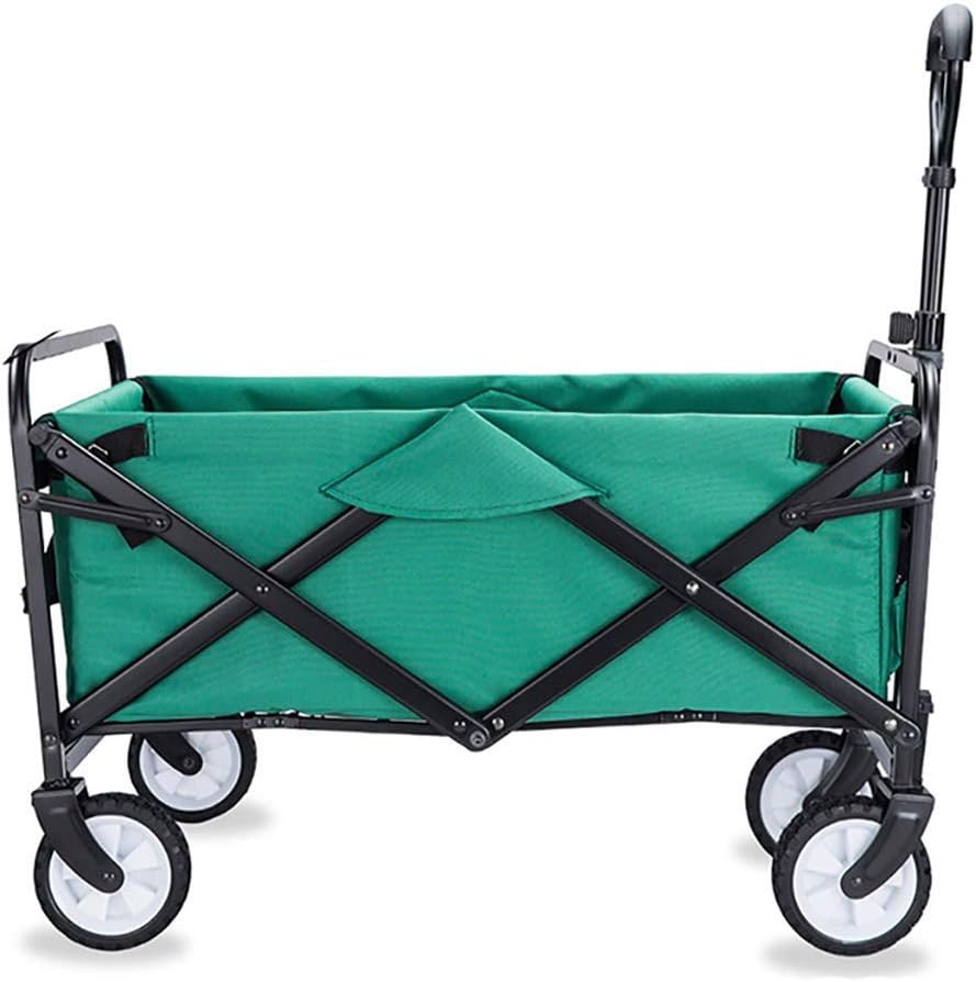 Garden Trolley Foldable Cart Heavy Duty Festival Trolley Pull Wagon Truck Transport