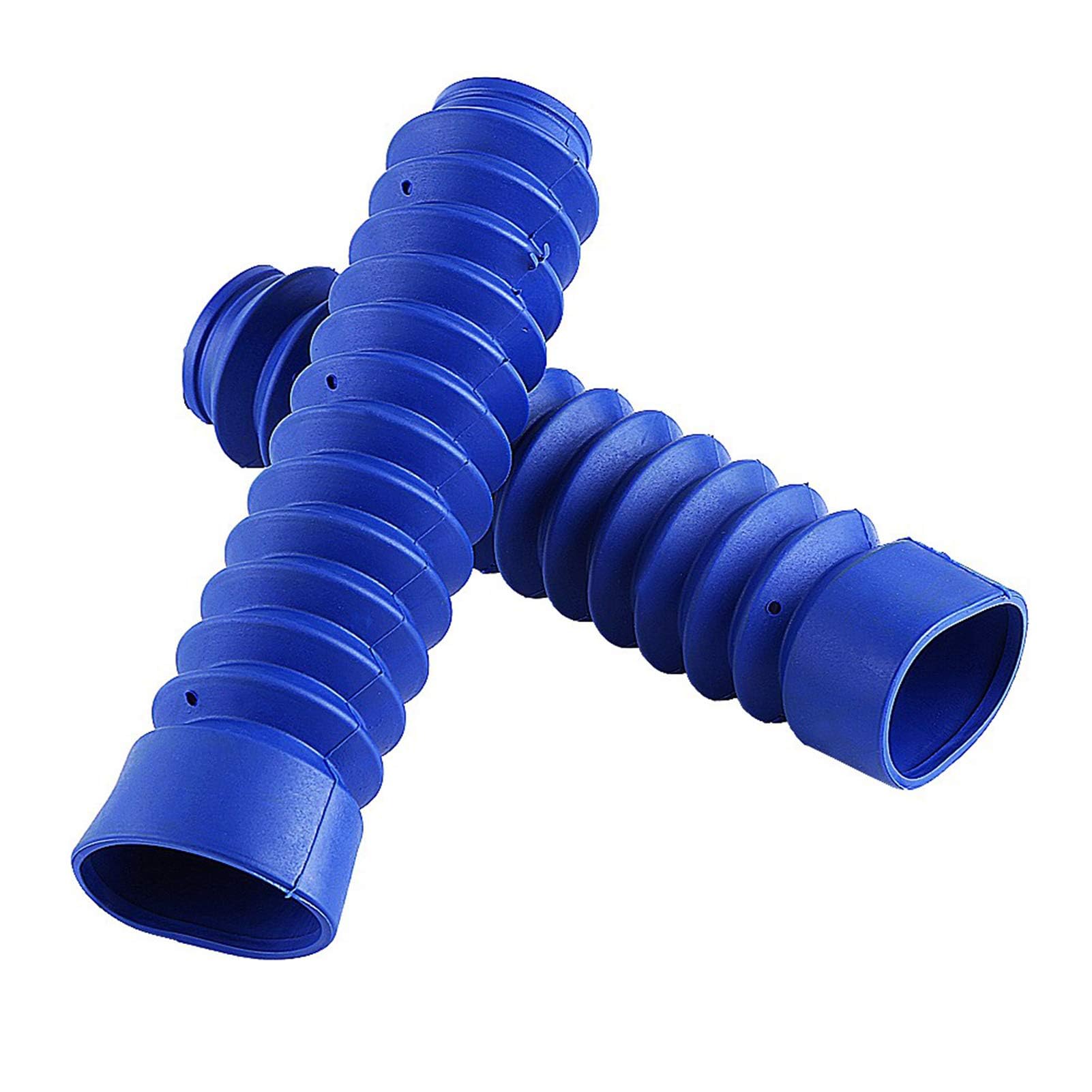 1 Par de Fuelles de Motocicleta, Fuelle de Horquilla de Motocicleta, Cubierta de Horquilla de Goma, Protector de Horquilla de Fuelle, Cubierta de Horquilla de Fuelle, Cubierta de Polainas de(azul)