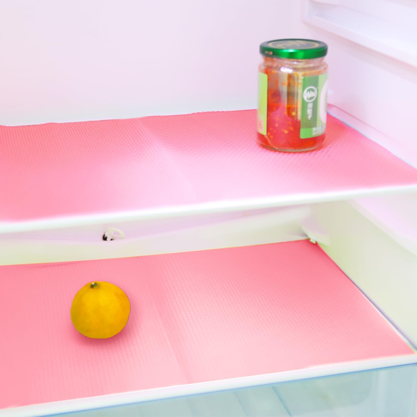 2PCS Refrigerator Liners Mats-Red