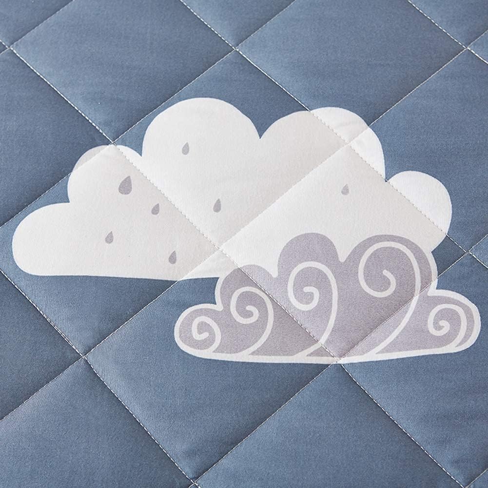 Mattress Cover Quilted Cotton Pad Mattress Cover Soft Mattress Cover for Mattresses Washable from 2 to 10 Inch Depth (K 180 x 200 cm)