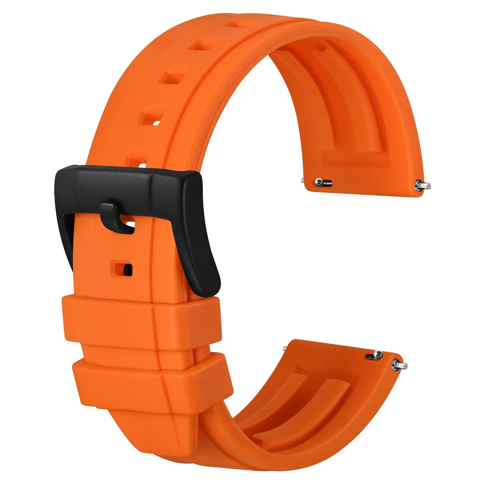Anbeer Premium Silikon Uhrenarmbänder, Quick Release Gummi Uhrenarmband für Männer und Frauen, wählen Sie Farbe und Breite 18mm 20mm 22mm 24mm