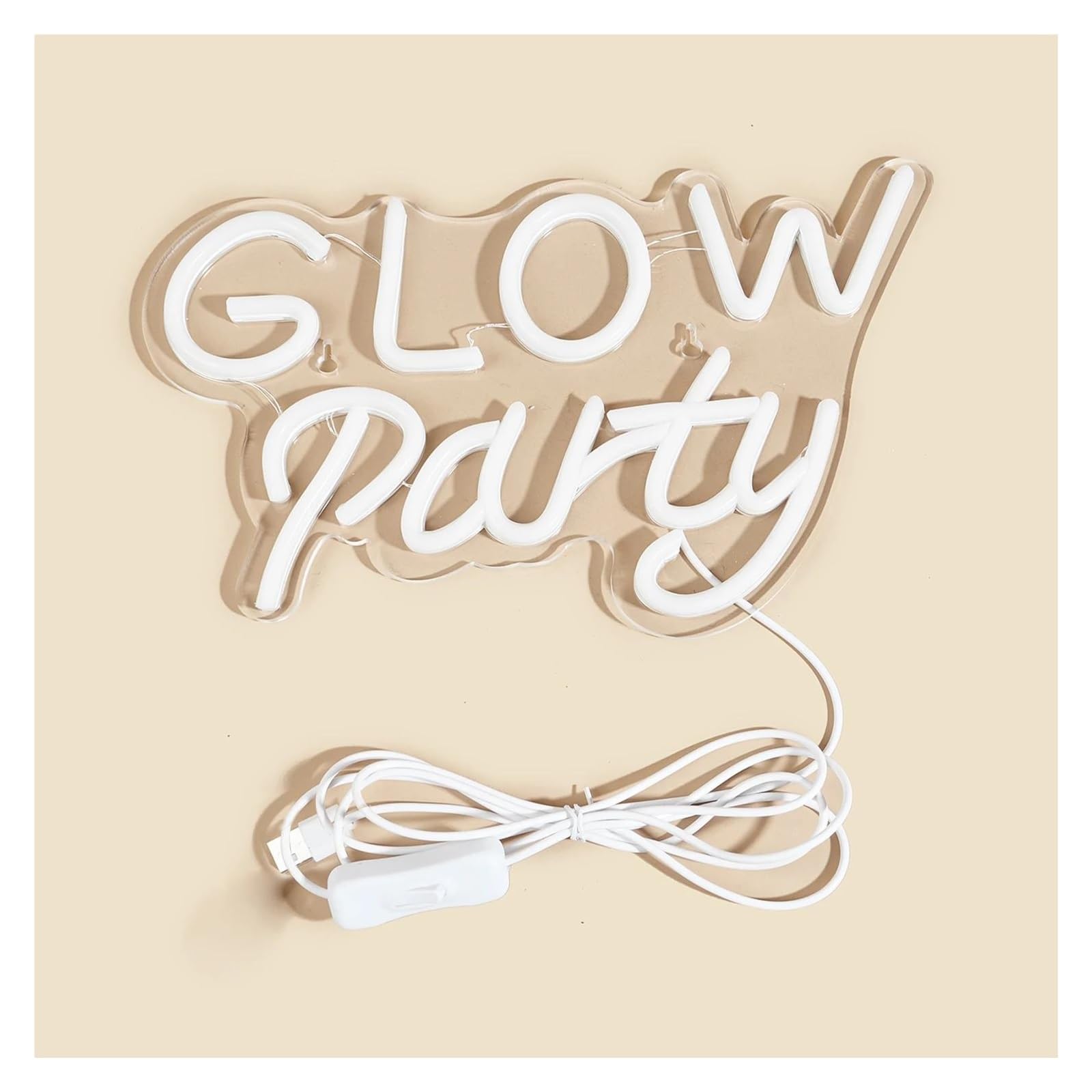 Luz de Diseño de Digital Letreros De Neón Para Fiestas Con Alimentación Por USB Para Decoración De Pared, Sala De Juegos, Sala De Estar, Lámpara De Decoración Navideña
