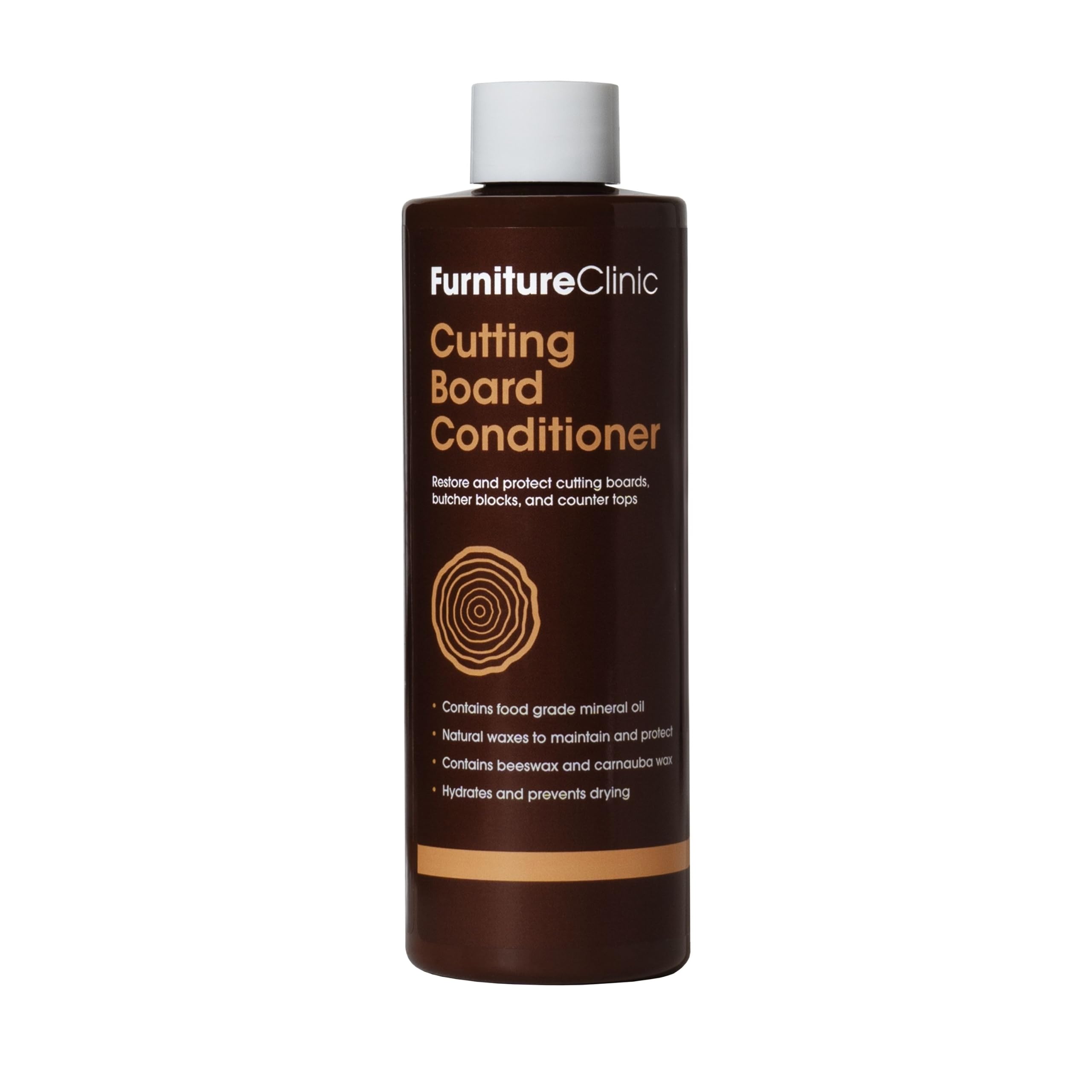 Furniture Clinic Cutting Board Conditioner (250ml) - Formula of Food Grade Mineral Oils and Waxes to Restore and Maintain Your Chopping Boards, A Time Proven Formula of Mineral Oils and Waxes
