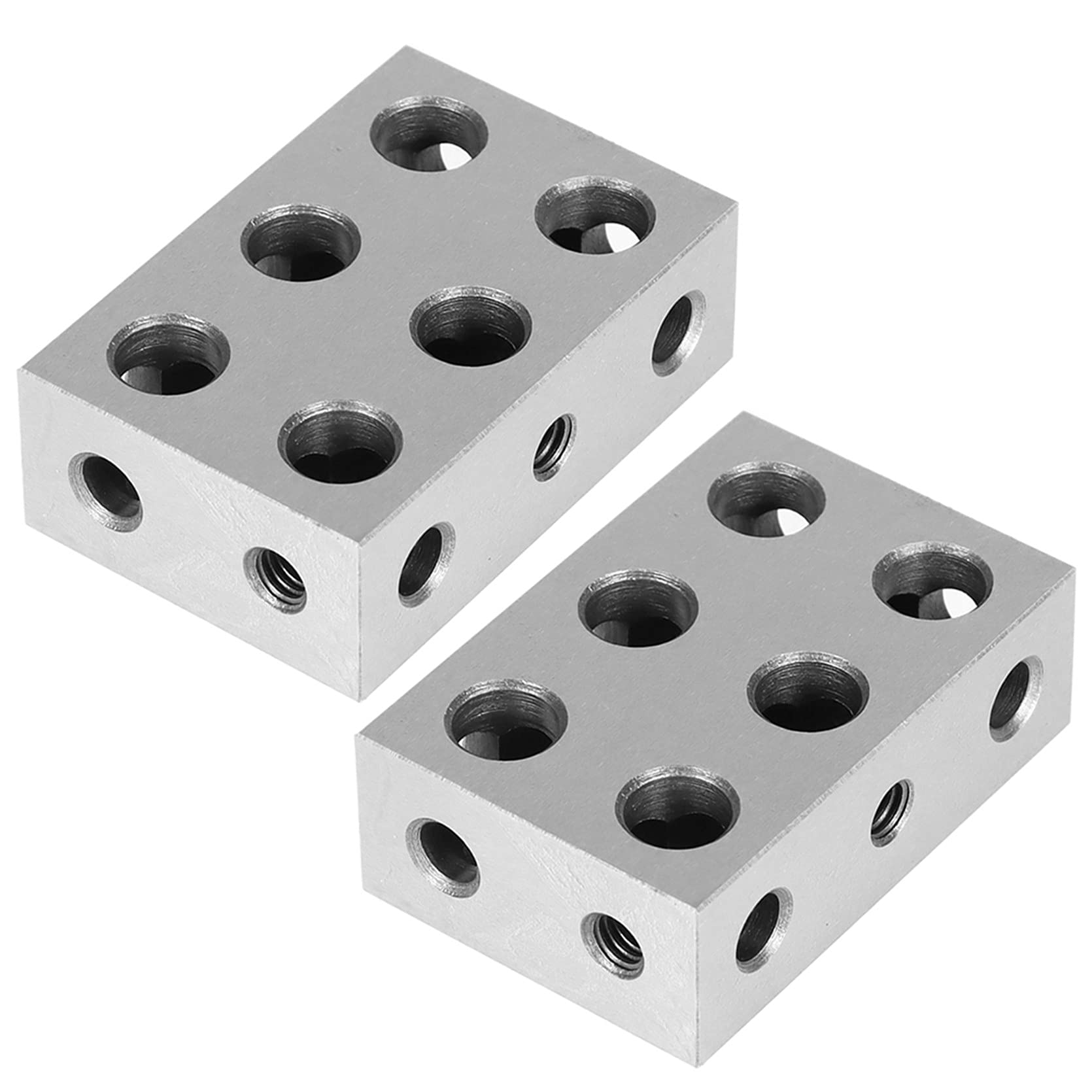 【ひー】HYPER FINE BLOCK PLUS TINVHY 1-2-3 Blocks Matched Pair 11 Holes Hardened Steel HRC 58-60