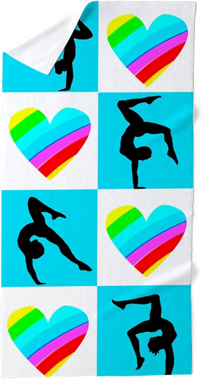 CafePress Precious Gymnast 30"x60" Absorbent Cotton Back, Soft Beach, Pool Towel