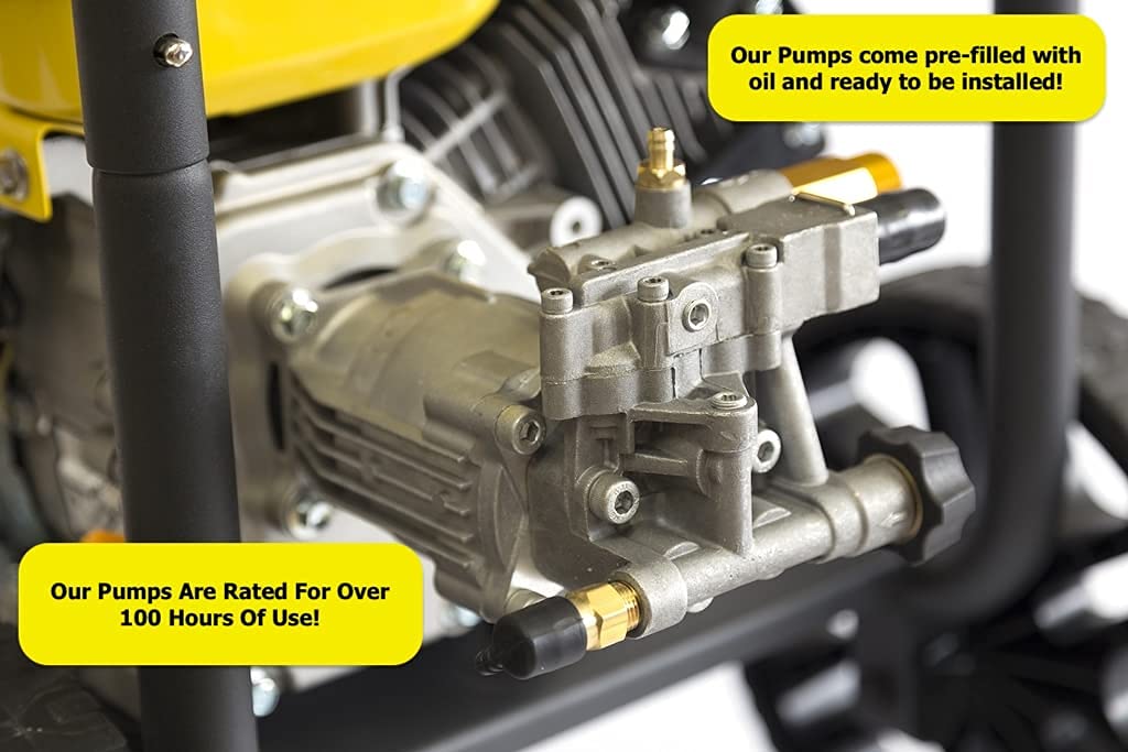 Buy PEGGAS 3/4" Shaft Horizontal Pressure Washer Pump 3000 PSI 2.5