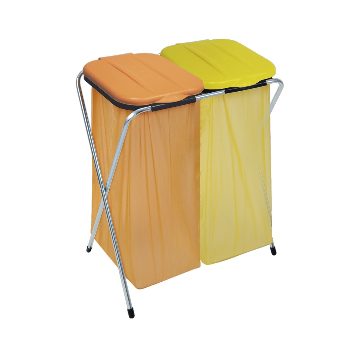 Masta Support pour sac poubelle ercofix avec couvercle pour 2 sacs poubelle 60–130 l, 1 pièce, 107855005