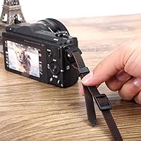 Vista 8 de Funda protectora de cuero para cámara con anillo de orejeta, gancho de anillo dividido triángulo para telémetro DSLR SLR cámara sin espejo
