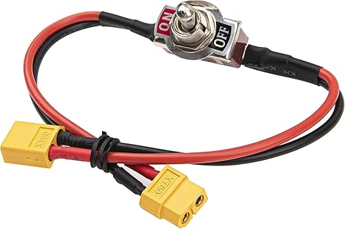 ShareGoo Interruptor de corriente grande encendido y apagado eléctrico con enchufe XT60 para RC modelo avión drone coche ESC batería