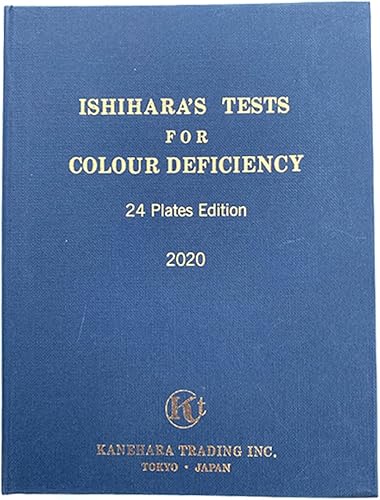 Libro de pruebas Ishihara Color Vision 24 placas con manual de usuario (idioma español no garantizado)